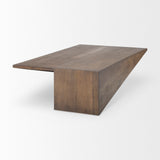 Mercana West Coffee Table Medium Brown Wood