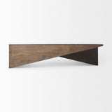 Mercana West Coffee Table Medium Brown Wood