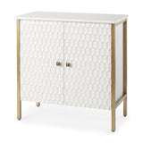 Savannah Gold Accent Cabinet - 2 Door