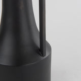 Mercana Aubrey Black Jug Vase Antique Black Metal | 14.H