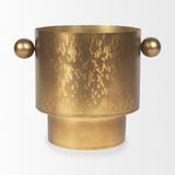 Mercana Juno Vase Antique Gold Metal | 8.5H