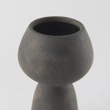 Mercana Kaz Vase  Earthy Brown Ceramic |  11.8H