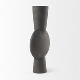 Mercana Kaz Vase  Earthy Brown Ceramic |  16.7H