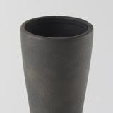 Mercana Kaz Vase  Earthy Brown Ceramic |  16.7H