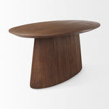 Mercana Lance Dining Table Medium Brown Wood