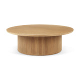 Mercana Terra Round Coffee Table Light Brown Wood