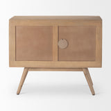 Mercana Sable Accent Cabinet Light Brown Wood