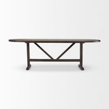 Mercana Viktor Dining Table Dark Brown Wood | 94L