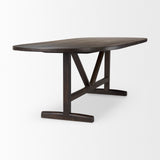 Mercana Viktor Dining Table Dark Brown Wood | 94L