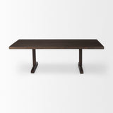 Mercana Viktor Coffee Table Dark Brown Wood | 55L