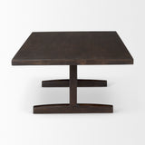 Mercana Viktor Coffee Table Dark Brown Wood | 55L