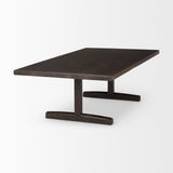 Mercana Viktor Coffee Table Dark Brown Wood | 55L