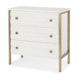 Savannah Gold Accent Cabinet - 3 Drawer