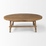 Mercana Rosie Coffee Table Medium Brown Wood | 48"