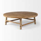 Mercana Rosie Coffee Table Medium Brown Wood | 48"