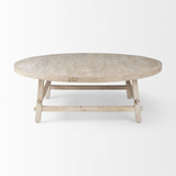 Mercana Rosie Coffee Table Blonde Wood | 48"