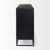 Mercana Sloan Sideboard Black & Brown Wood | Black Metal