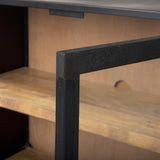 Mercana Sloan Sideboard Black & Brown Wood | Black Metal