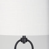 Mercana Sarah Floor Lamp Black Metal | White Shade