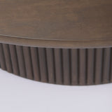 Mercana Terra Round Coffee Table Dark Brown Wood