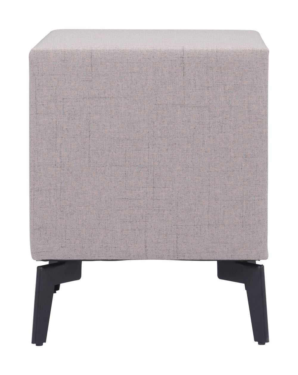Zuo Modern Halle 100% Polyester, MDF, Plywood, Steel Modern Side Table Gray 100% Polyester, MDF, Plywood, Steel