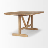 Mercana Viktor Dining Table Light Brown Wood | 84L