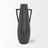 Mercana Kora Vase Dark Metallic | 16.9H