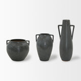 Mercana Kora Vase Dark Metallic | 16.9H