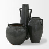 Mercana Kora Vase Dark Metallic | 16.9H