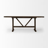 Mercana Viktor Dining Table Dark Brown Wood | 84L