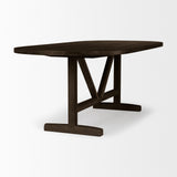 Mercana Viktor Dining Table Dark Brown Wood | 84L