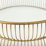 Mercana Shani Coffee Table Gold Metal | Glass