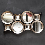 Mercana Ovallas Wall Mirror Champagne Wood | Star