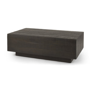 Mercana Hayden Coffee Table Dark Brown Wood | Rectangular