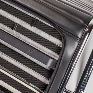 Dirk Low Back Office Chair in Black with Chromed Steel Base