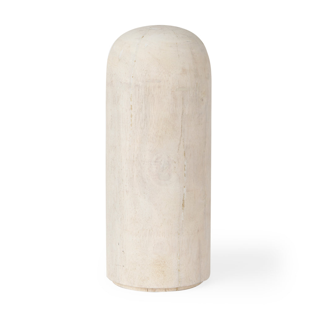 Mercana Knox Wooden Object White Wash | Tall