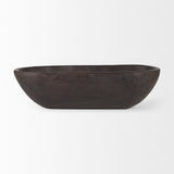 Mercana Athena Wooden Bowl Black-Brown | Oblong