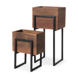 Mercana Jadine Planters Medium Brown | Rectangle