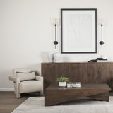 Mercana West Coffee Table Medium Brown Wood