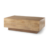 Mercana Hayden Coffee Table Light Brown Wood | Rectangular