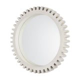 Mercana Cog Wall Mirror - Sundance Whitewashed Wood | 36"