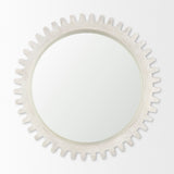 Mercana Cog Wall Mirror - Sundance Whitewashed Wood | 36"