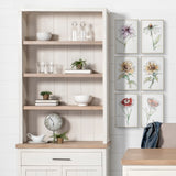 Mercana Fairview Shelving Unit White Wood | Brown Wood