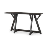 Mercana Jennings Console Table Dark Brown Wood