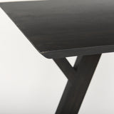 Mercana Jennings Console Table Dark Brown Wood