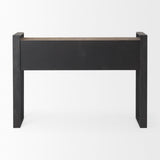 Mercana Carga Console Table Brown Wood | Black Metal