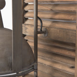 Mercana Tiposo Wall Sconce Brown Wood | Copper Metal