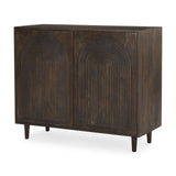 Mercana Tucker Accent Cabinet Dark Brown Wood | 2 Door