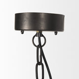 Mercana Selma Chandelier Black Wood | Black Metal