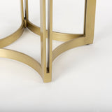 Mercana Tanner Bistro Table Whte Marble | Matte Gold